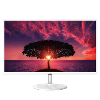 AOC 31.5英寸 IPS广视角 2K高清 75Hz 低蓝光不闪 珍珠白色 时尚高亮底座 液晶电脑显示器 Q32N2S