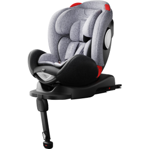 英氏（YEEHOO）婴儿汽车安全座椅宝宝可坐可躺360度旋转座椅车载通用儿童0-7岁 安全座椅星辰灰(0-7岁)