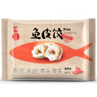 四海鱼蛋供港品质鱼皮饺200g16粒 肉含量约92% 部队火锅食材 猪肉馅 饺子