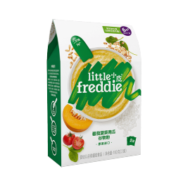 小皮（Little Freddie）有机番茄菠菜南瓜多谷物粉益生菌高铁米粉宝宝婴儿米糊160g*1盒