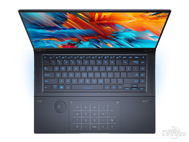 华硕灵耀X Ultra(酷睿i9-13905H/32GB/2TB/RTX4080)俯视