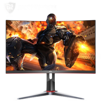 AOC 27英寸2K显示器 1500R曲面 广色域 144Hz HDRt技术 人体工学支架 游戏电竞 电脑显示屏 CQ27G2