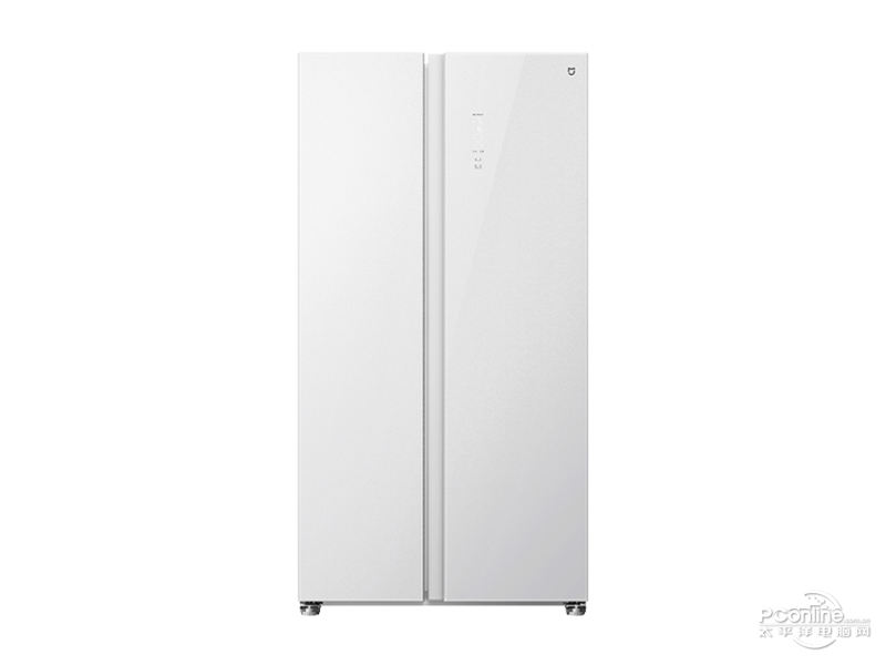 米家冰箱对开门610L冰晶白 图片