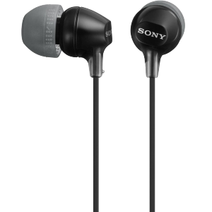 索尼（SONY） MDR-EX15LP 有线耳机入耳式 3.5mm接口 手机电脑通用听歌耳机 黑色