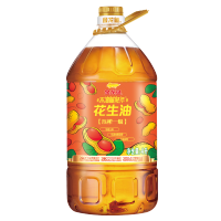 金龙鱼 食用油 物理压榨 压榨一级花生油4L 