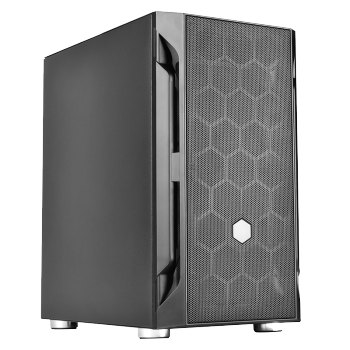 银昕（SilverStone）法拉H1M 黑色MATX办公机箱(支持240水冷/长显卡/标配12cm风扇/非侧透)