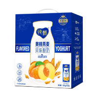 纯甄黄桃燕麦风味酸奶200g×10盒×2箱组合礼盒装