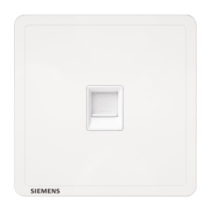 西门子(SIEMENS)开关插座 六类电脑网络插座面板 致典雅白色