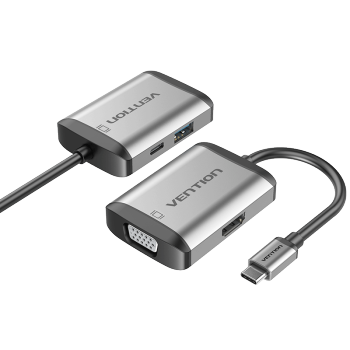 ѸVENTION) Type-CչUSB-CתHDMI/VGAתֻMacbook4kͶתͷչĺһTFAHB