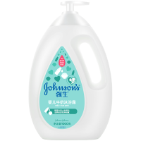 强生（Johnson）牛奶婴儿沐浴露1000g 儿童沐浴露 水润温和保湿沐浴乳液 家庭共享