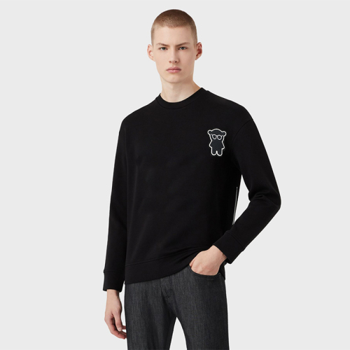 armani beauty 阿玛尼彩妆 armani 阿玛尼男士小熊卫衣 圆领套头太空