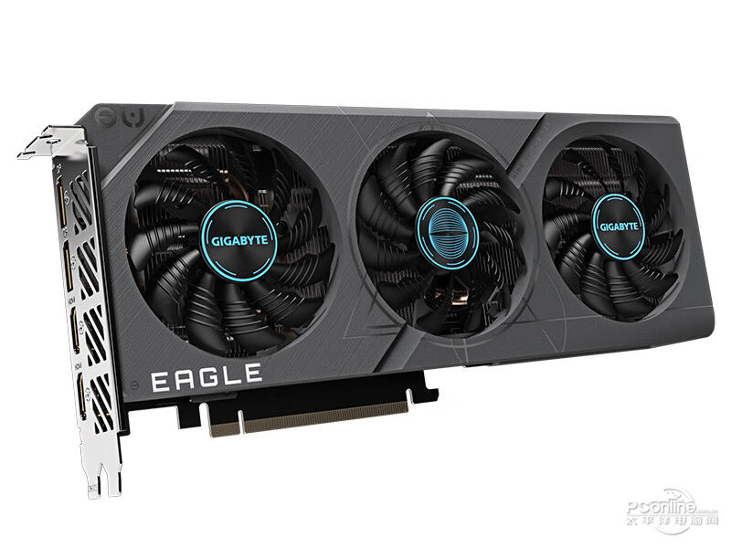 技嘉GeForce RTX 4060 Ti EAGLE OC 8G45度正面