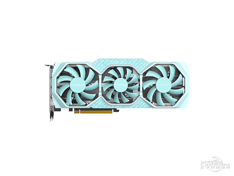 镭风GeForce RTX 3060 Ti 清凉薄荷 OC LHR 正面