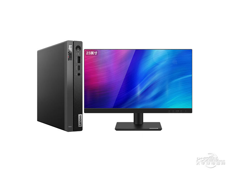 联想ThinkCentre neo Q500(i3-1215U/16GB/512GB/集显/23英寸) 整体图