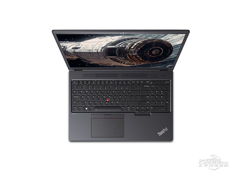 联想ThinkPad P16v(酷睿i7-13700H/16GB/512GB/A500/高色域)俯视