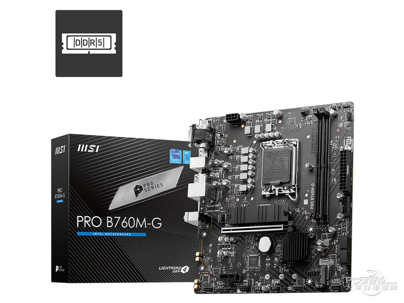 微星PRO B760M-G DDR5配盒图