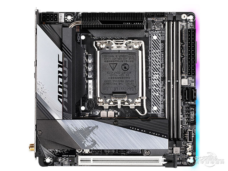 技嘉Z790I AORUS ULTRA 正面