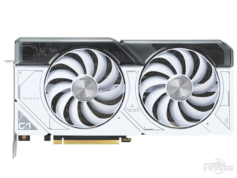 华硕DUAL-RTX4070-O12G-WHITE 正面