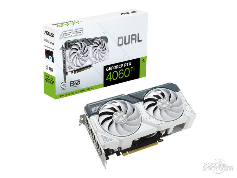 华硕DUAL GeForce RTX4060TI-O8G-WHITE