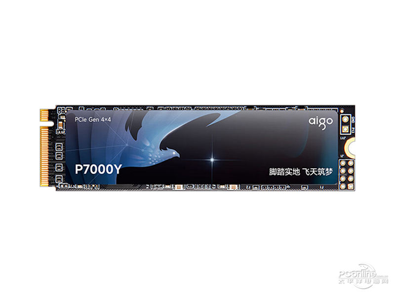 aigo P7000Y 1TB M.2 SSD 正面