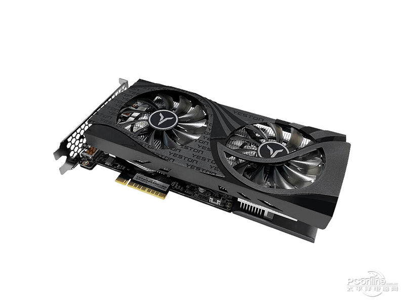 盈通GeForce RTX 4060-8G D6 大地之神45度正面