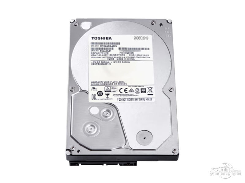 东芝监控级硬盘 4TB SATA 5400转 128M(DT02ABA400V)