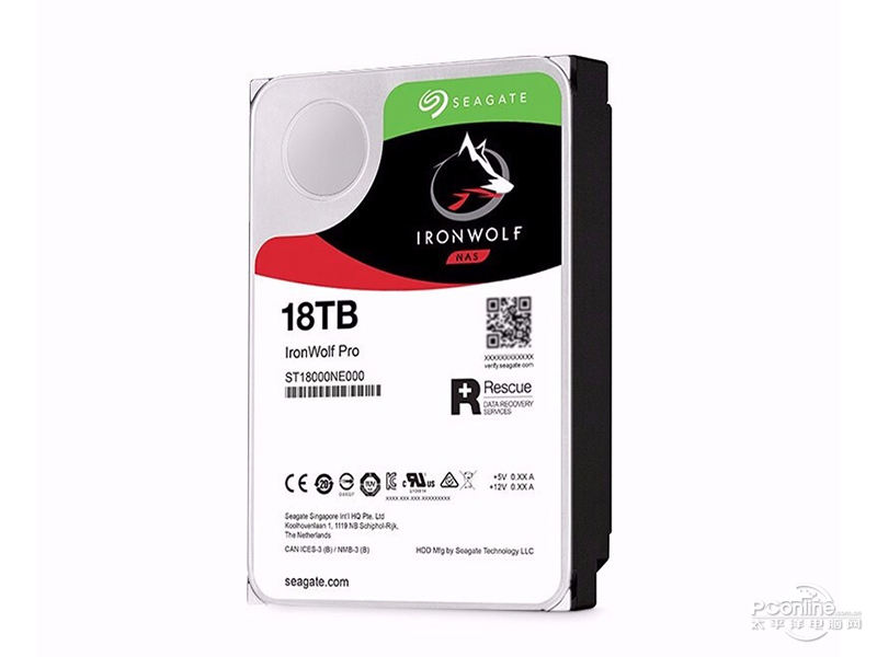 希捷酷狼PRO 18TB 7200转 256MB SATA 硬盘(ST18000NT001)