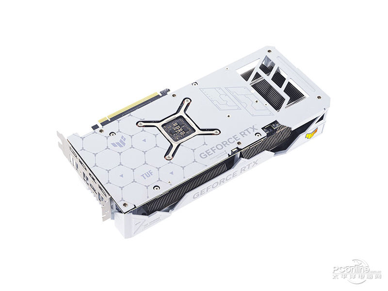 华硕TUF GeForce RTX4070Ti O12G WHITE GAMING背面