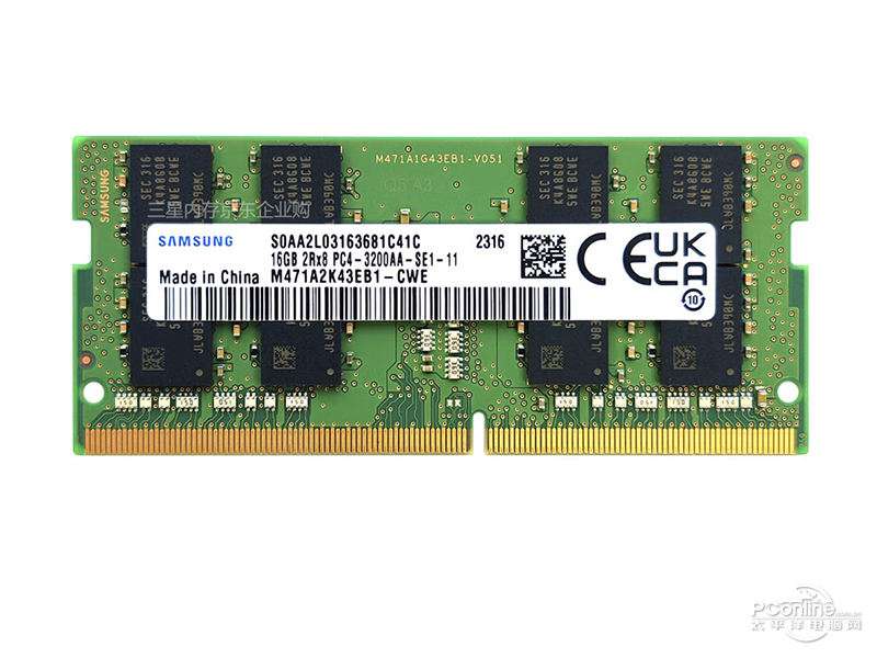 三星DDR4 3200 16GB笔记本内存条 图片