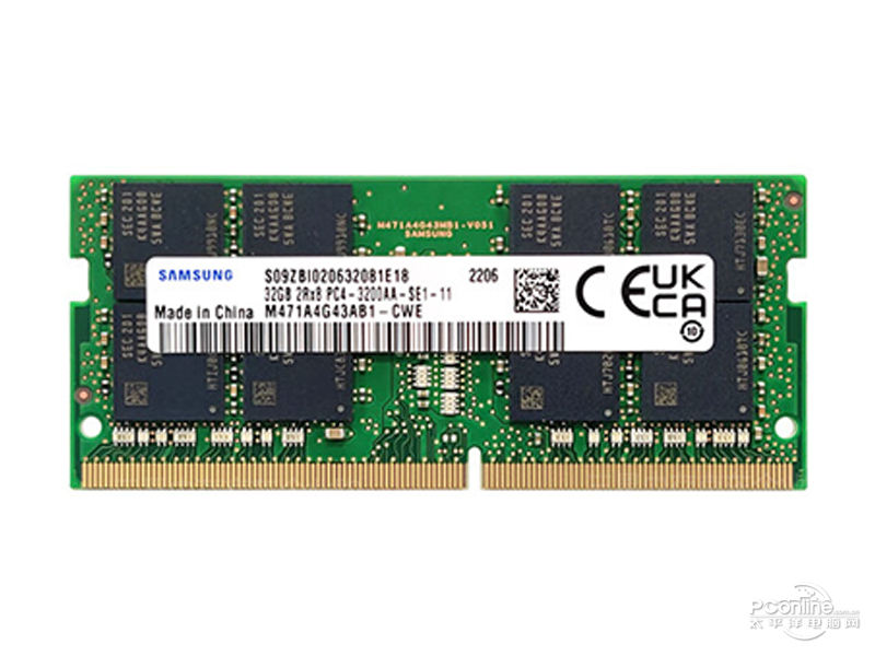 三星DDR4 3200 32GB笔记本内存条 图片
