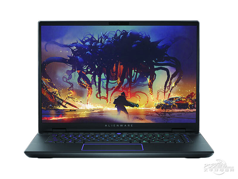 戴尔外星人 m16 R2 ALWM16-R3771QB(酷睿Ultra 7 155H/16GB/1TB/RTX4070/240Hz) 前视