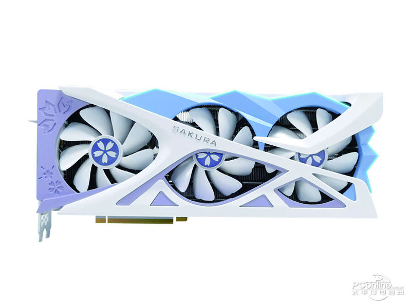 盈通GeForce RTX 4070 SUPER 12G D6X 樱瞳花嫁OC 正面