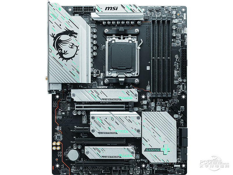 微星X670E GAMING PLUS WIFI DDR5 正面