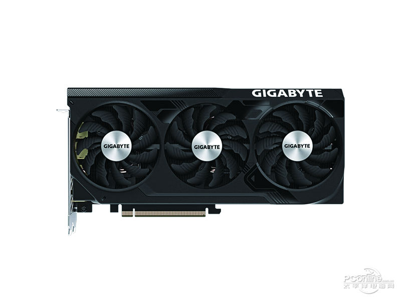 技嘉GeForce RTX 4070 Ti SUPER WindForce 16G 正面