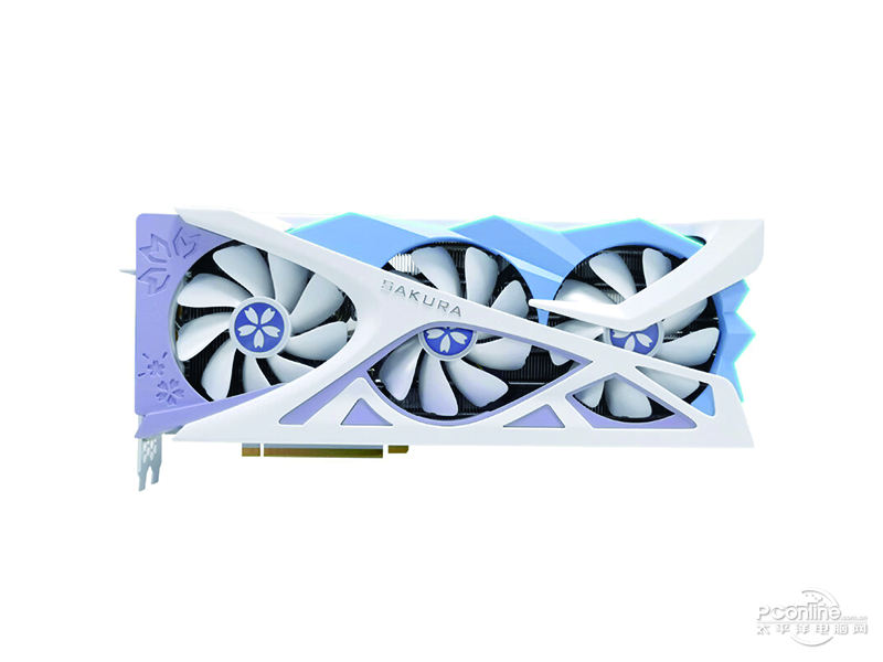 盈通GeForce RTX 4070 Ti SUPER 16G D6X 樱瞳花嫁 OC 正面