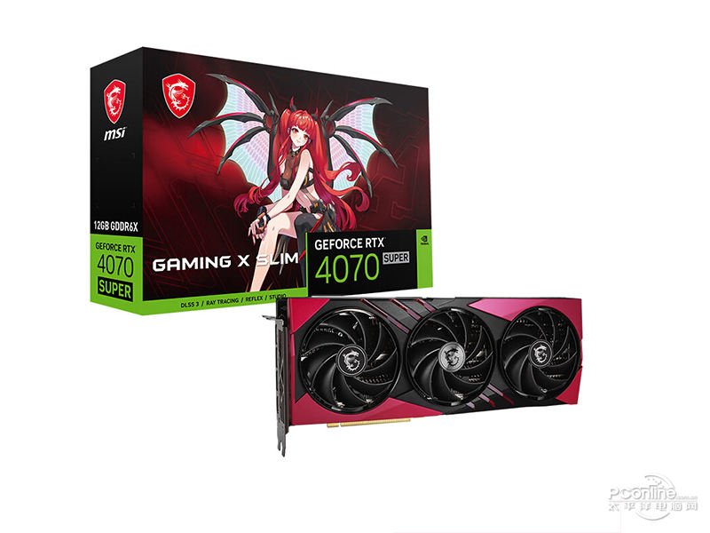 微星GeForce RTX 4070 SUPER 12G GAMING X SLIM MLG