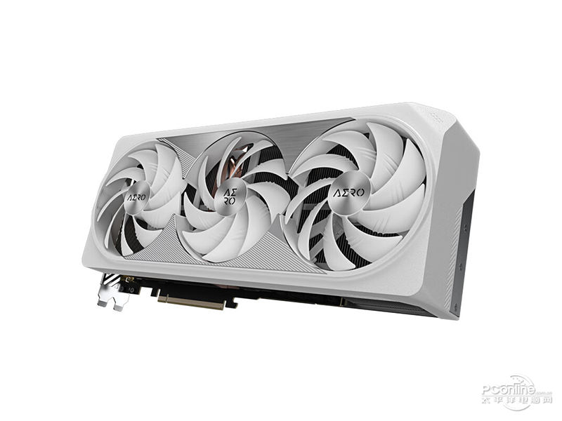 技嘉GaForce RTX 4080 SUPER AERO OC 16G45度正面