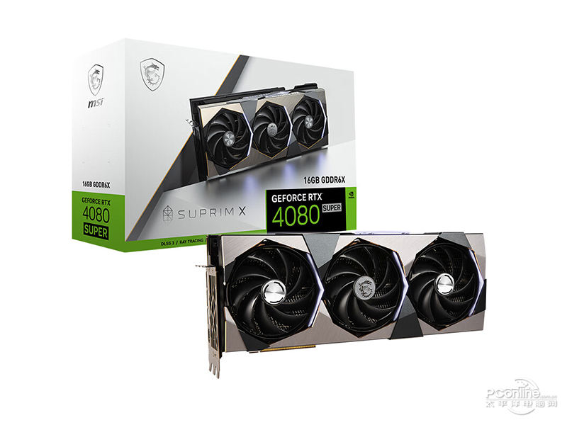 微星GeForce RTX 4080 SUPER 16G SUPRIM X配盒图