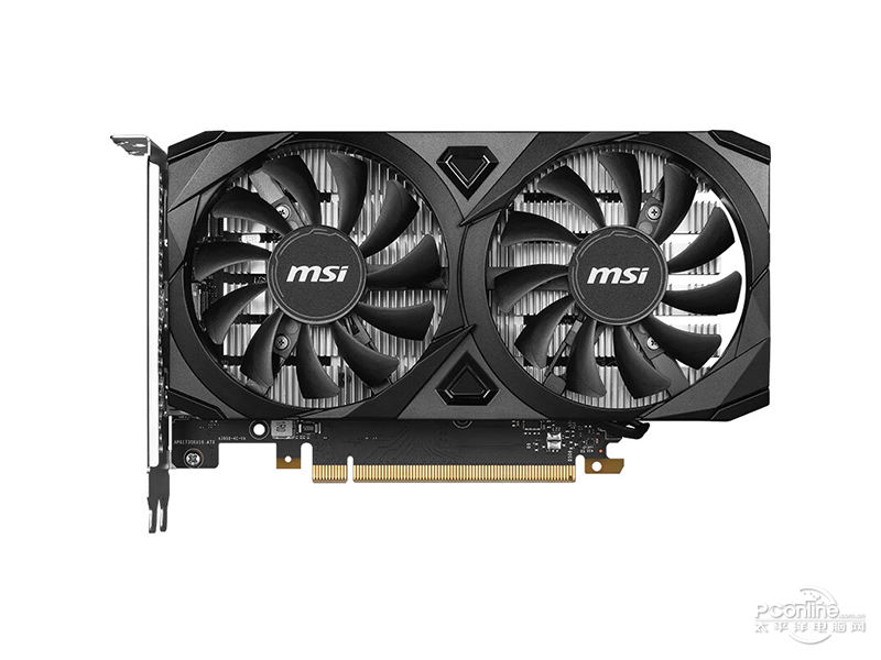 微星GeForce RTX 3050 VENTUS 2X 6G OC 超频版正面