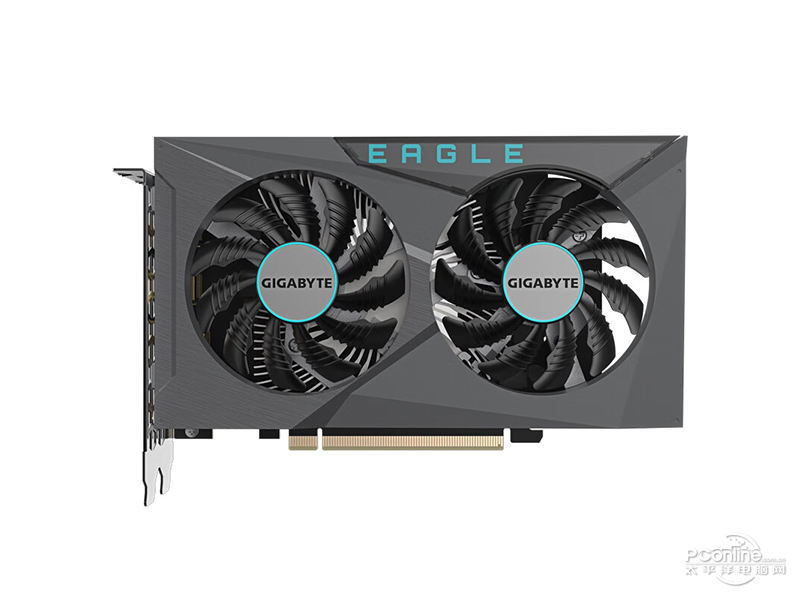 技嘉GeForce RTX 3050 EAGLE OC 6G 正面