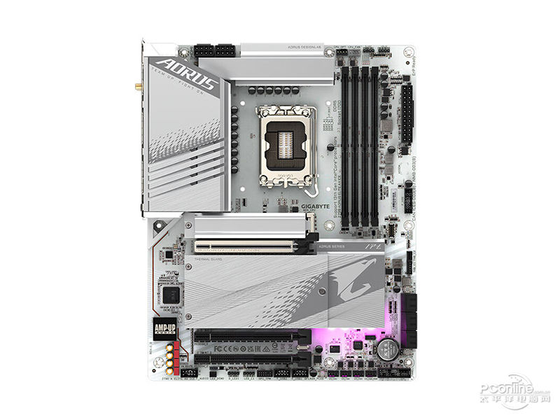 技嘉Z790 AORUS ELITE AX ICE 正面