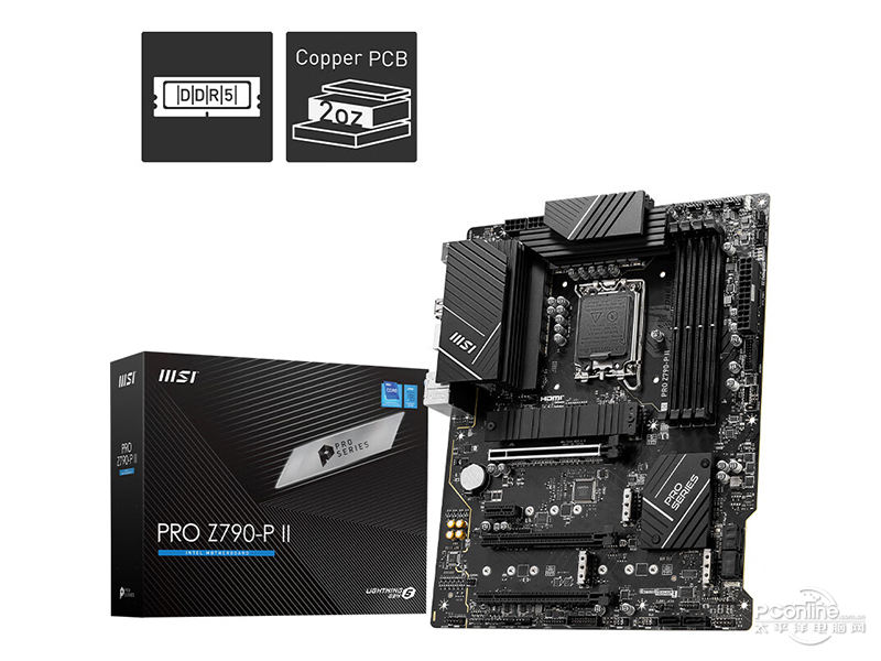 微星PRO Z790-P II DDR5配盒图