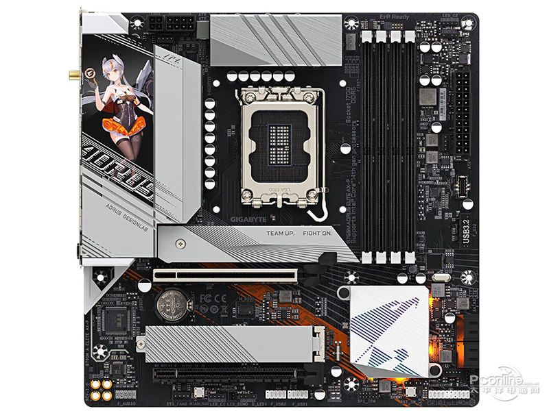 技嘉B760M AORUS ELITE AX-P WIFI 正面