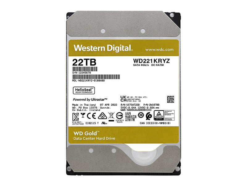 ݽ 22TB 7200ת 512MB SATAӲ(WD221KRYZ)ͼ