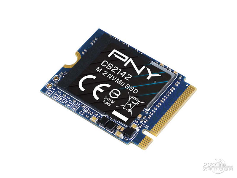 PNY CS2142 1TB M.2 SSD45度正面