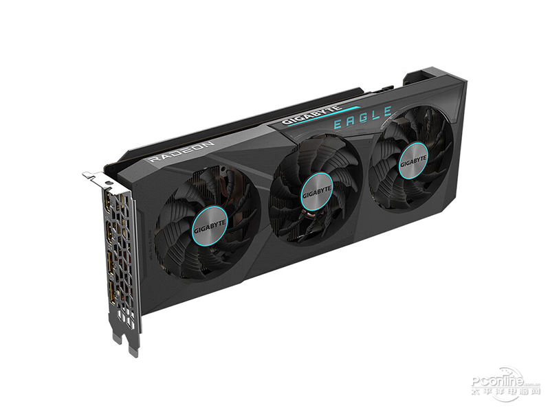 技嘉AMD RADEON RX 6750 GRE Eagle 10GB45度正面