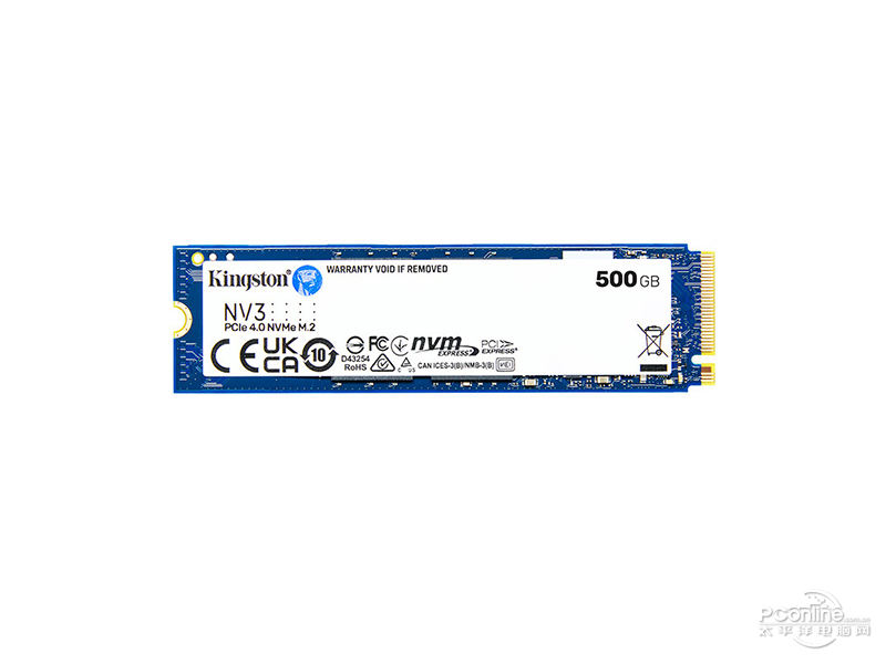 金士顿SNV3S 500GB M.2 SSD 正面