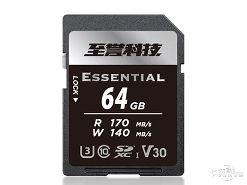 至誉科技ESSENTIAL锐速系列 V30 SD卡(64GB) 图1