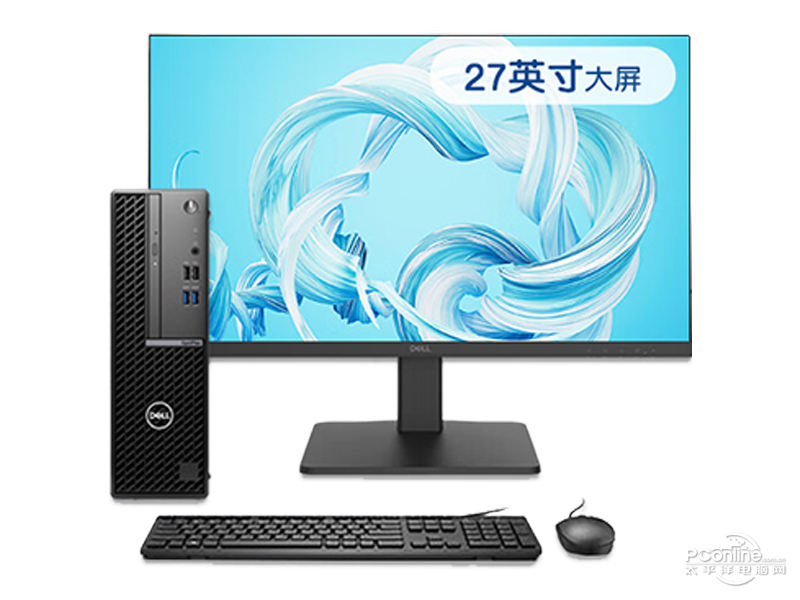 戴尔OptiPlex 7010SFF(i3-12100/8GB/512GB/集显/27英寸)整体图