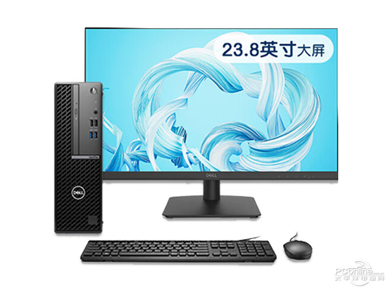 戴尔OptiPlex 7010SFF(i3-12100/8GB/512GB/集显/23.8英寸)整体图